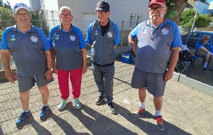 Equipe Courtois Champion Départemental Quadrette vétérans 2025