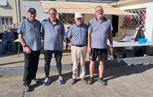 Equipe Petit Vice-champion Départemental Quadrette Vétérans 2025