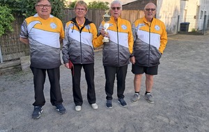 Equipe Allais 3ème du Championnat Départemental Quadrette Vétérans 2025