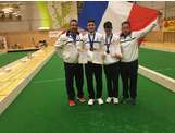 Eddy Rouault, Lukas Rouault, Loan Darcel, Sylvain Darcel, fiers d'amener les premières médailles internationales jeunes à la France