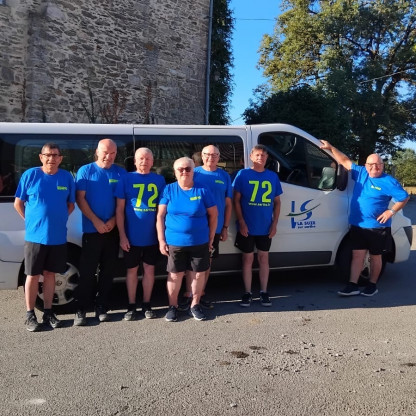 CDF Vétérans Brive la Gaillarde - L'équipe Chavallier (La Suze) avec A et F Brasset
